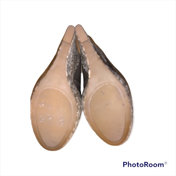 Steve Madden Platform Wedge Beige Patent Leather/Basket Weave Women’s S 8 NWOB - Picture 10 of 11